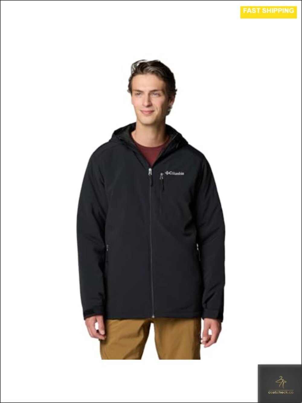 Columbia Men's Gate Racer II Softshell Jacket Water Resistant Windbreaker
